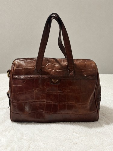 Fossil memoir brown croc - fossil,