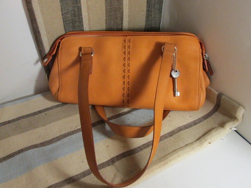 Fossil light orange leather - light,